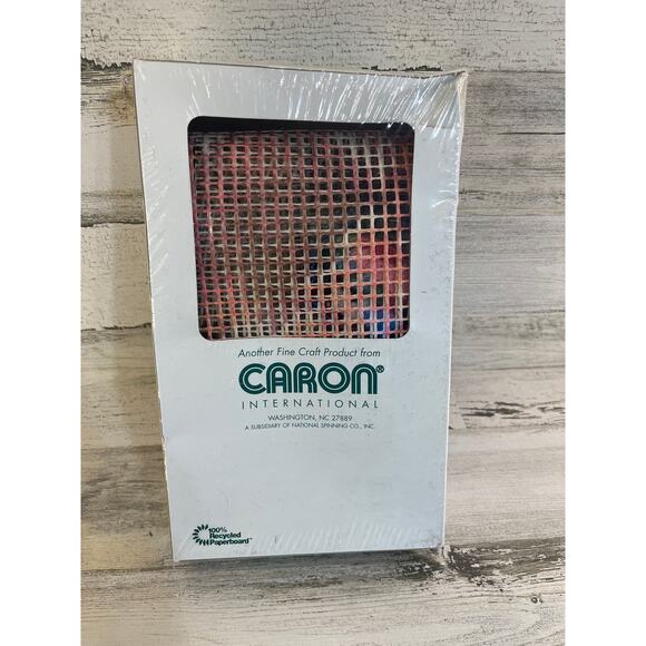 NEW SEALED Caron Natura Latch Hook Kit P530 American Rose 12” x 12” Floral USA - Picture 2 of 4